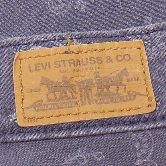 Levi's Purple Paisley Denim Jean Leggings Size 8/29 - Picture 8 of 11